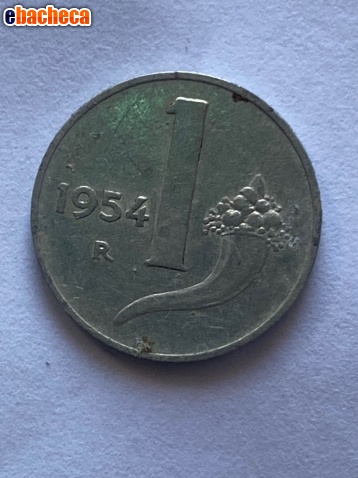 Anteprima Moneta da 1 Lira del 1954