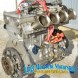 Miniatura motore cosworth BDG 2l 3